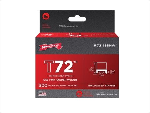 Arrow T72 Insulated Staples Box 300 5mm X 12mm