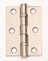 76mm x 51mm x 2mm Ball Bearing Butt Hinges Satin Stainless Steel (Pair)