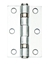 100mm x 75mm x 2.5mm Pair of Butt Hinges Satin Chrome Plated CE11
