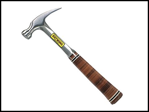 Estwing E16S Straight Claw Hammer - Leather Grip 450g (16oz)
