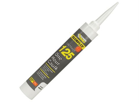 Everbuild One Hour Caulk 125 White 310ml 