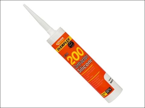 Everbuild Contractors LMA Silicone Sealant 295ml Black 200