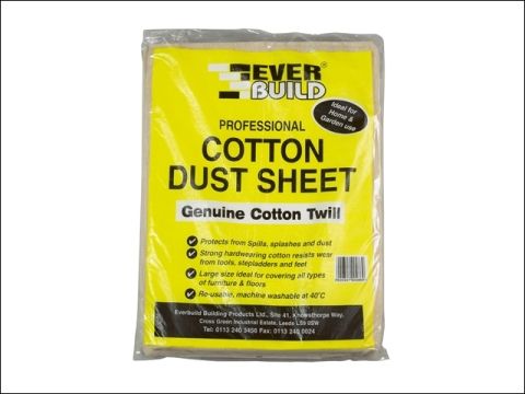 Everbuild Cotton Dust Sheets 12 x 9ft