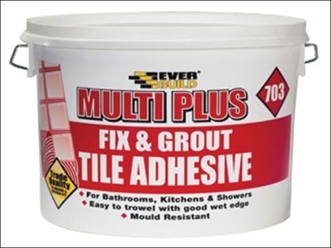 Everbuild Fix & Grout Tile Adhesive 703 2.5 Litre 3.75Kg