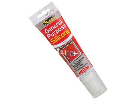 Everbuild General Purpose Silicone Sealant - Easi Squeeze - Clear 80ml
