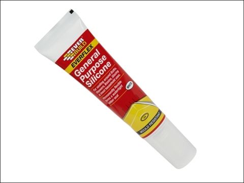 Everbuild General Purpose Silicone Sealant - Easi Squeeze - White 80ml
