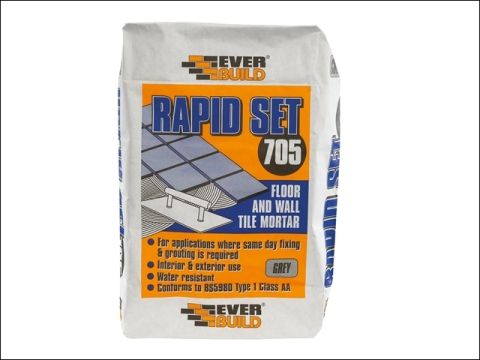 Everbuild Rapid Set Tile Mortar 705 20Kg