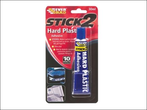 Everbuild Stick 2 Hard Plastic Adhesive 30ml
