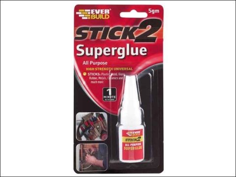 Everbuild Stick 2 All Purpose Superglue Bottle 5g