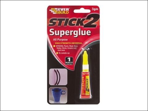 Everbuild Stick 2 All Purpose Superglue Tube