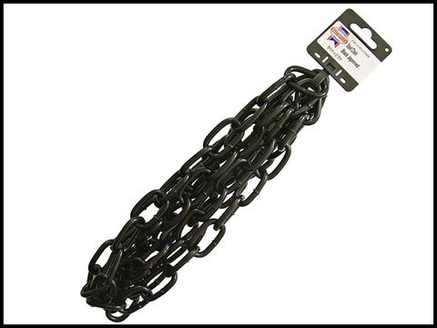 Faithfull Black Japanned Chain 6.0mm x 2.5m - Max load 250Kg