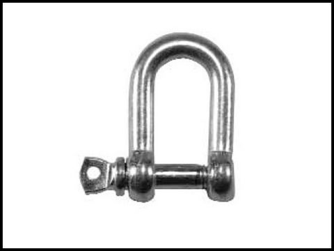 Faithfull D Shackle Zinc Plated 6mm (Pack of 4)