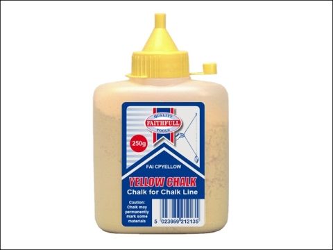 Faithfull Chalk Powder 250g - Yellow