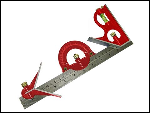 Faithfull Combination Square Set 300mm (12 inch)