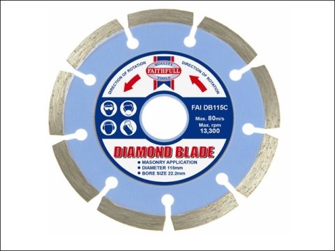 Faithfull Contract Diamond Blade 22mm x 115 mm