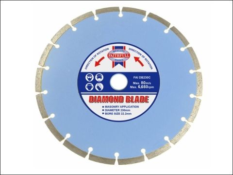 Faithfull Contract Diamond Blade 22mm x 230mm