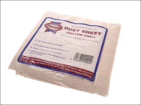Faithfull Dust Sheet Cotton Twill 12ft x 9ft