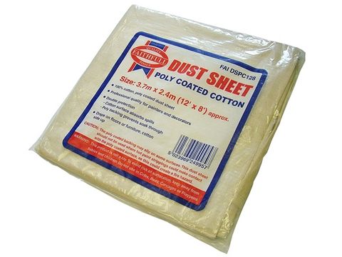 Faithfull Sheet Cotton Twill Poly 12ft x 8ft