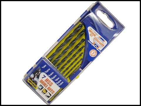 Faithfull 7 Piece High Speed Steel Drill Set 1/16-1/4 x 1/32