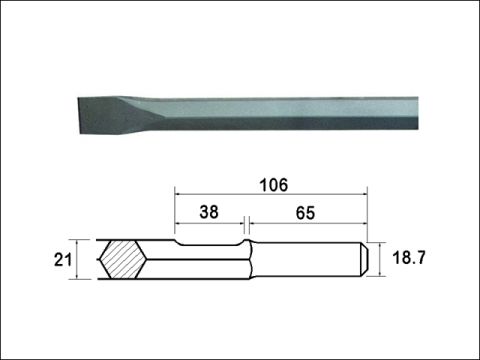 Faithfull Chisel 380mm Kango Shank (914118)