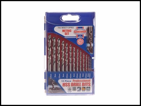 Faithfull HSS Drill Set M2 1.5-6.5mm + 3.2 + 4.2