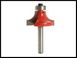 Faithfull Router Bit TCT 9.5mm Rounding Over 1/4in Shank
