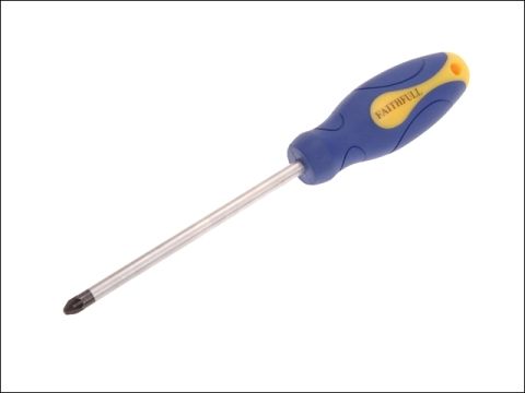 Faithfull Pozidriv Soft Grip Screwdriver 3Pz x 150mm