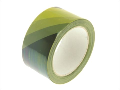 Faithfull Hazard Warning Safety Tape 33m Black & Yellow