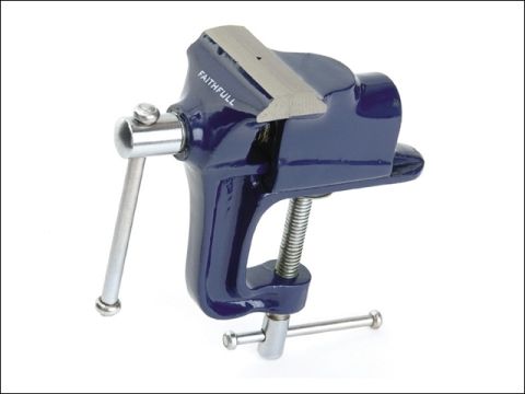 Faithfull Hobby Vice 60mm with Integrated Clamp