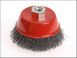 Faithfull Wire Cup Brush 75 x M14 x 2 Stainless Steel 0.30mm