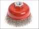 Faithfull Wire Cup Brush 80 x M14 x 2 Stainless Steel 0.30mm