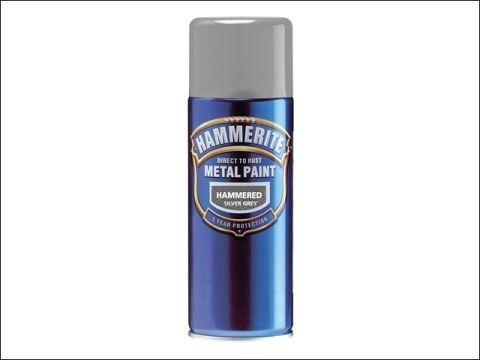 Hammerite Direct to Rust Hammered Finish Aerosol Black 400ml