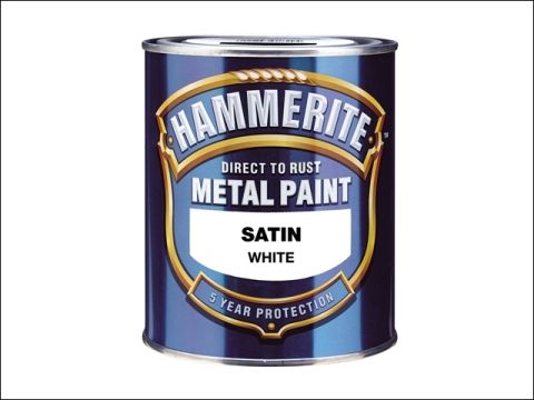 Hammerite Direct to Rust Satin Finish White 750ml