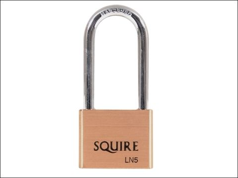 Henry Squire LN5/2.5 Lion Brass Padlock Long Shackle 65mm