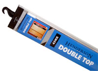 Henderson W24 Double Top Sliding Door Track / Sliding Wardrobe Door Track Kit for opening up to 2400mm