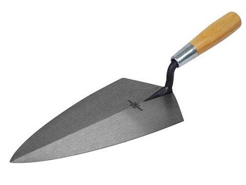 Marshalltown 19 10in Philadelphia Pattern Brick Trowel Wooden Handle