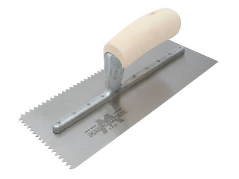 Marshalltown 701S V Notched Trowel - Wooden Handle