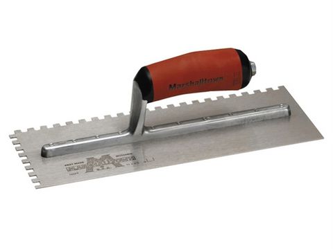 Marshalltown 702SD Square Notched Trowel - Durasoft Handle