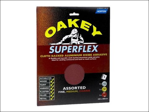 Oakey Superflex Assorted (3) Sheets