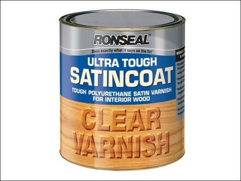 Ronseal Ultra Tough Internal Clear Satincoat Varnish 750 ml