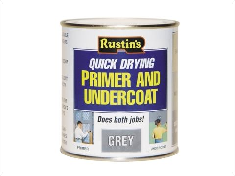 Rustins Quick Dry Primer & Undercoat Grey 500 ml