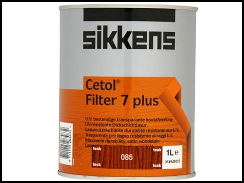 Sikkens Cetol Filter 7 Plus Translucent Woodstain Teak 1 Litre