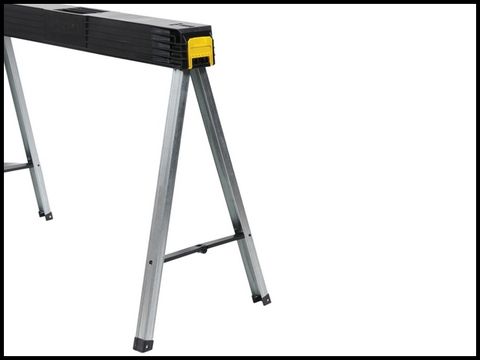 Stanley Folding Metal Leg Saw Horse (Twin Pack)