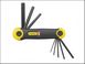 Stanley Folding Hex Key Set 8 Piece Metric (1.5-8mm)
