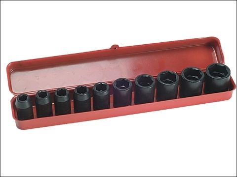 Teng 9121 Metric Impact Socket Set 10 Piece 1/2in Drive 