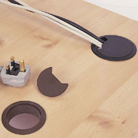 Cable Tidy Inserts 80mm (3 off) Brown