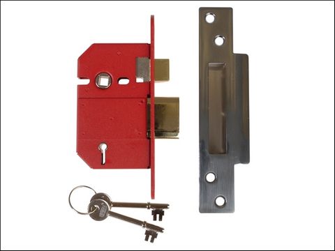 UNION Strongbolt 2200S BS 5 Lever Mortice Sash Lock 68mm Satin Chrome Box
