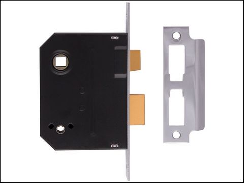 UNION 2294 Mortice Bathroom Lock Polished Brass 63mm 2.5in Box