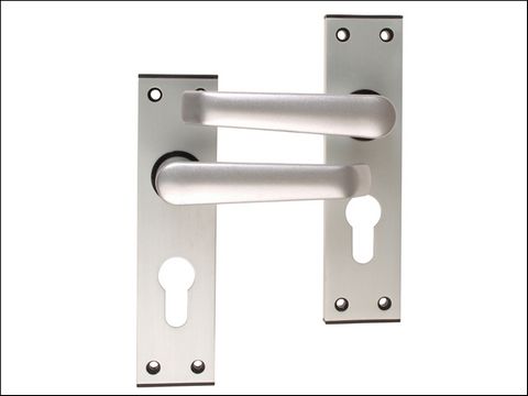 UNION 366 Ambassador Euro Lever Lock Furniture - Anodised Silver