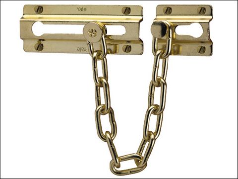Yale Locks P1037 Door Chain Brass Finish